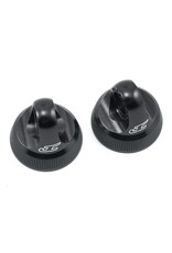 JCONCEPTS JCO2490-2 FIN ALUMINUM 12MM V2 SHOCK CAP (BLACK) (2)