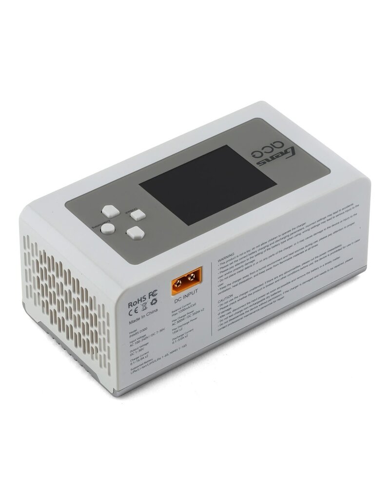 GENS ACE GEA300WD300-UW IMARS D300 G-TECH 2 CHANNEL AC/DC 300W/700W BATTERY CHARGER WHITE