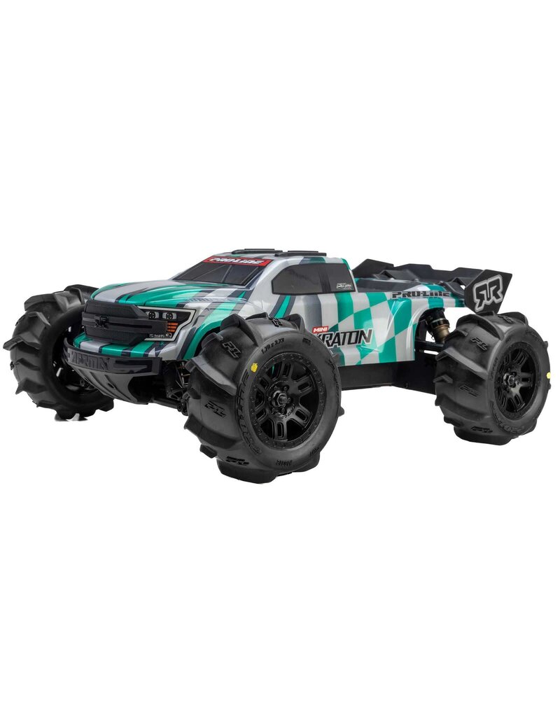 PROLINE RACING PRO1031210 DUMONT F/R MT TIRES MTD 12MM BLACK SPLIT SIX (2) FOR ARRMA MINI KRATON