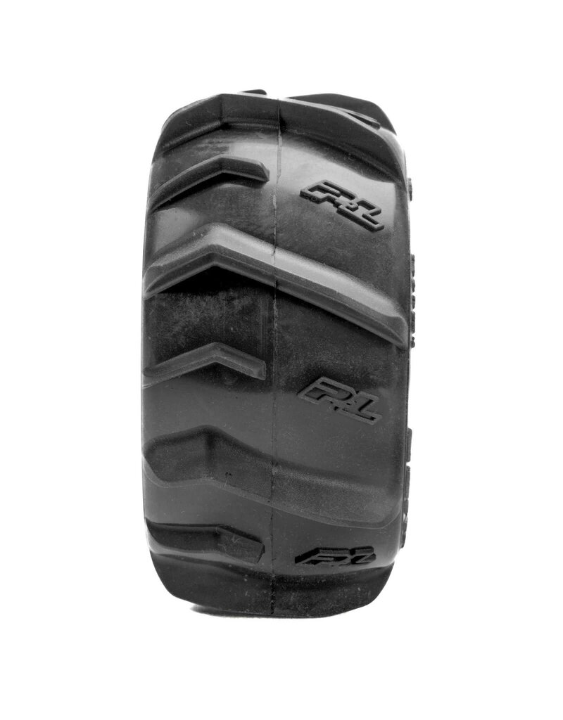 PROLINE RACING PRO1031210 DUMONT F/R MT TIRES MTD 12MM BLACK SPLIT SIX (2) FOR ARRMA MINI KRATON