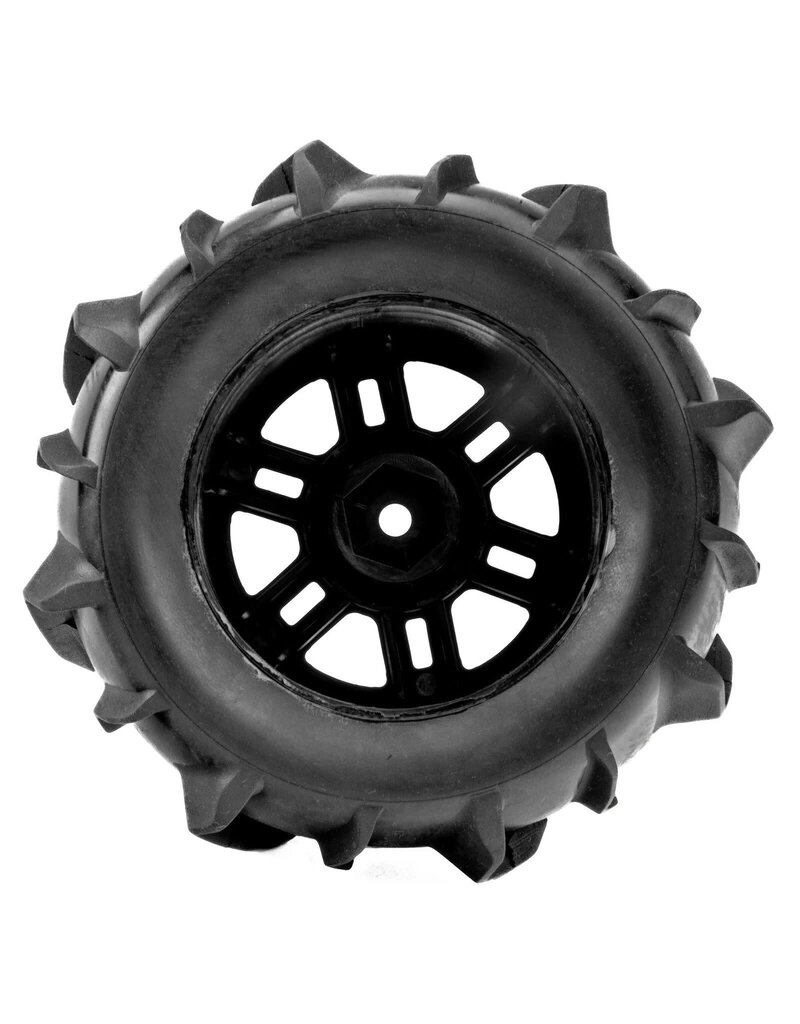 PROLINE RACING PRO1031210 DUMONT F/R MT TIRES MTD 12MM BLACK SPLIT SIX (2) FOR ARRMA MINI KRATON