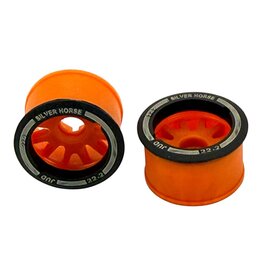 NEXX RACING NXUSA-EVO-F+2-O 2WD "JUD" FRONT 8.5MM THREADED CARBON-FIBER REINFORCED EVO WHEELS : ORANGE