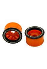 NEXX RACING NXUSA-EVO-R+3-O 2WD "JUD" REAR 11MM THREADED CARBON-FIBER REINFORCED EVO WHEELS  : ORANGE