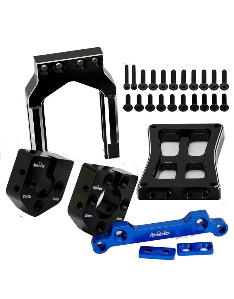 POWER HOBBY PHB5241 25MM 30MM SLIDING MOTOR MOUNT FOR X-MAXX