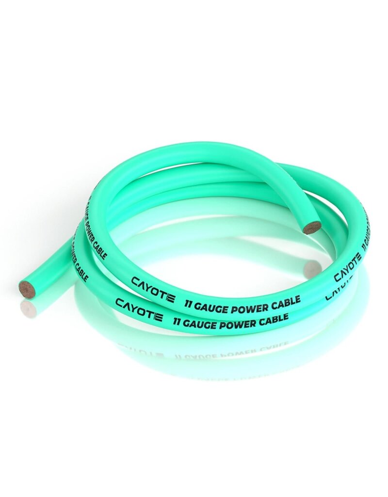 CAYOTE CYECW07 THIN-WALL SILICONE WIRE (AURORA GREEN) (1 METER) (11AWG)