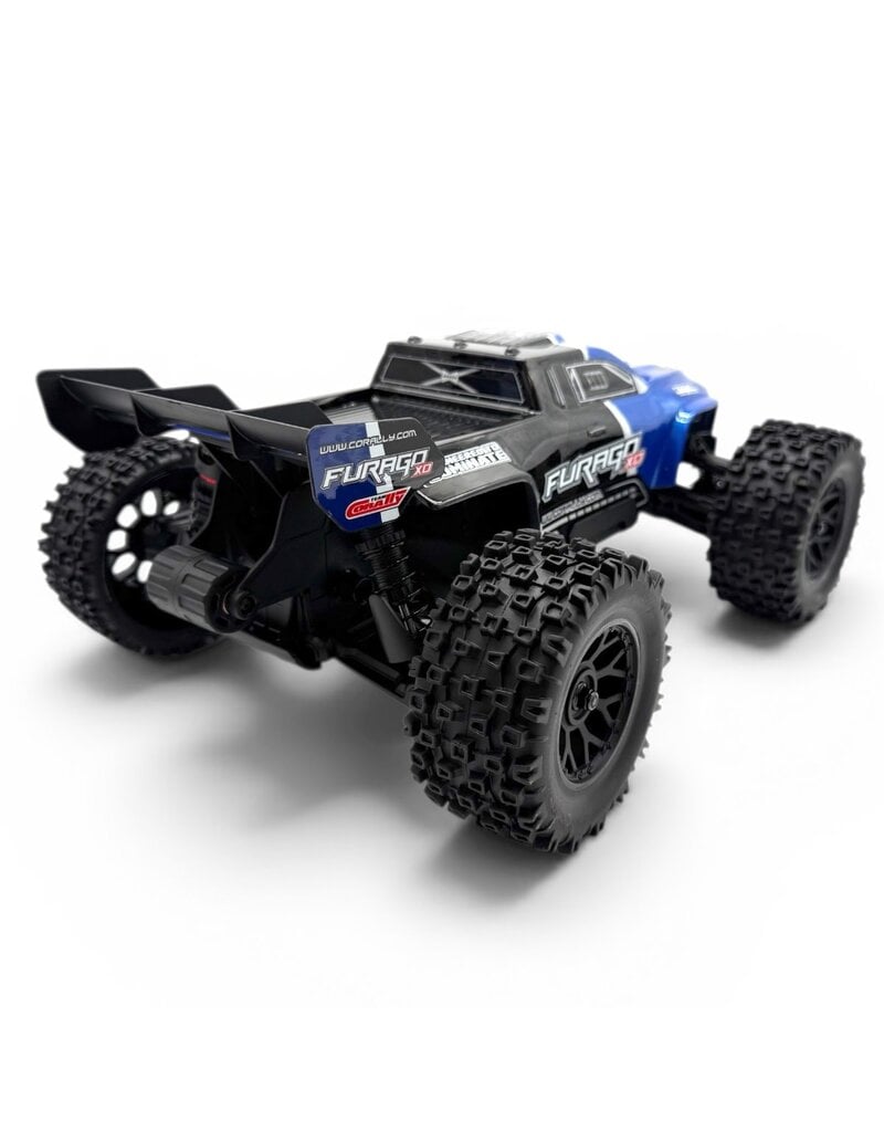 TEAM CORALLY COR00230-B FURAGO XD 4WD 2S SMALL SCALE, RTR MONSTER TRUCK, BLUE