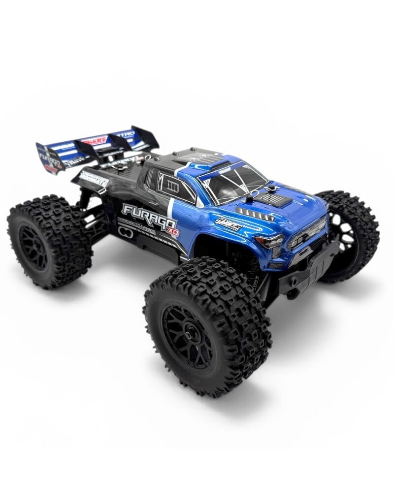 TEAM CORALLY COR00230-B FURAGO XD 4WD 2S SMALL SCALE, RTR MONSTER TRUCK, BLUE