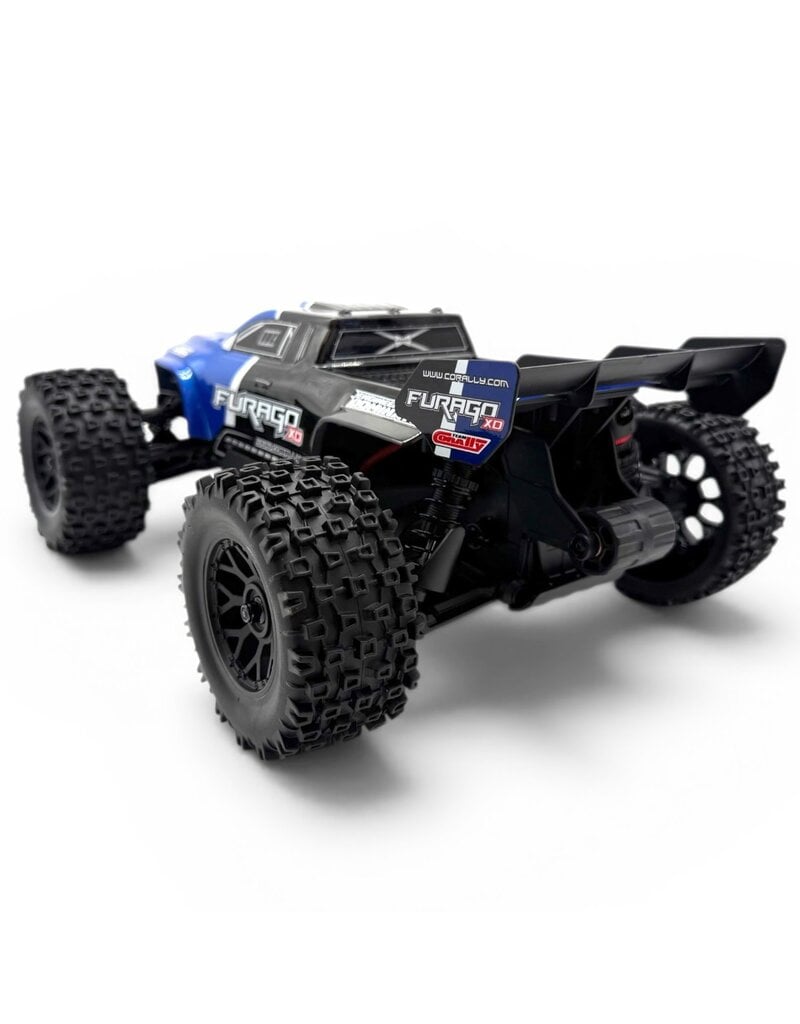 TEAM CORALLY COR00230-B FURAGO XD 4WD 2S SMALL SCALE, RTR MONSTER TRUCK, BLUE