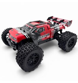 TEAM CORALLY COR00231-R PUNISHER XD 4WD 2S SMALL SCALE, RTR MONSTER TRUCK, RED