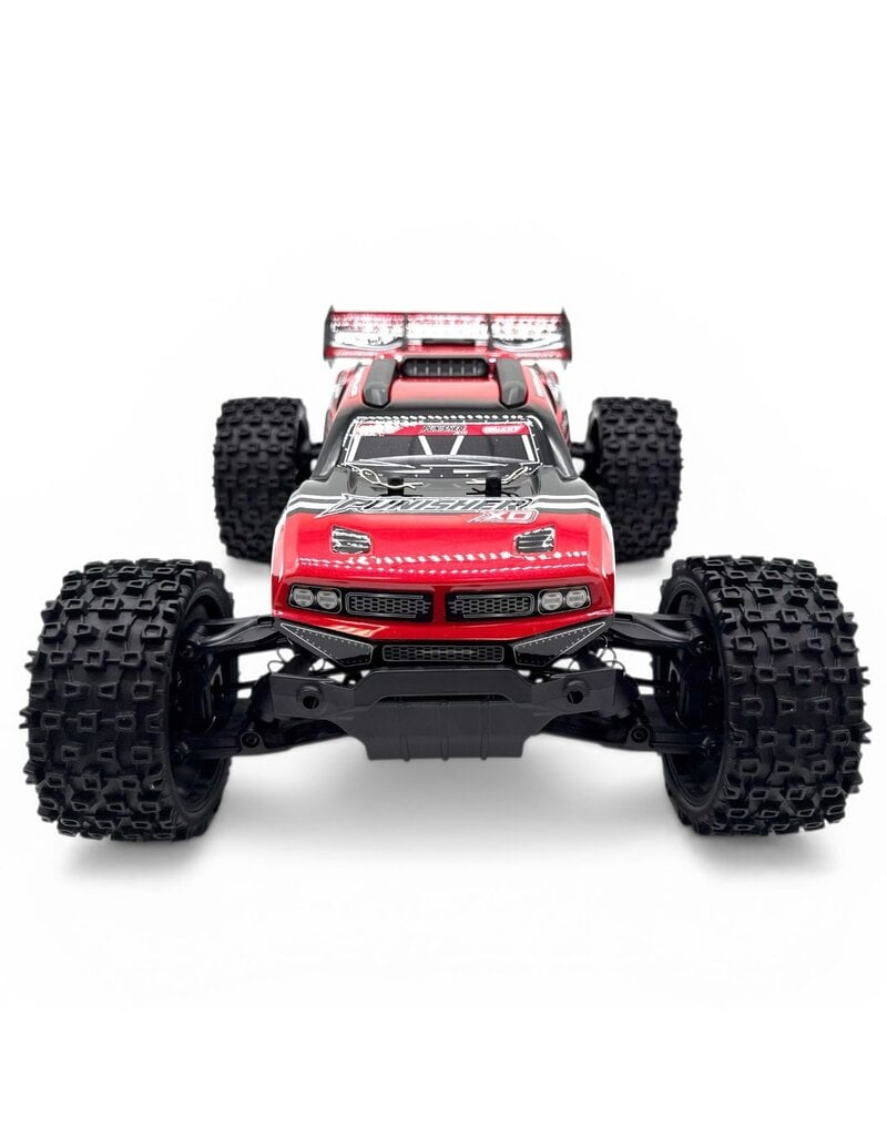 TEAM CORALLY COR00231-R PUNISHER XD 4WD 2S SMALL SCALE, RTR MONSTER TRUCK, RED