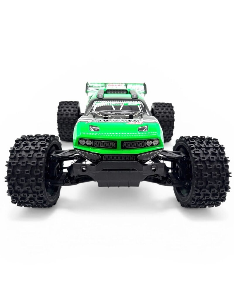 TEAM CORALLY COR00231-G PUNISHER XD 4WD 2S SMALL SCALE, RTR MONSTER TRUCK, GREEN