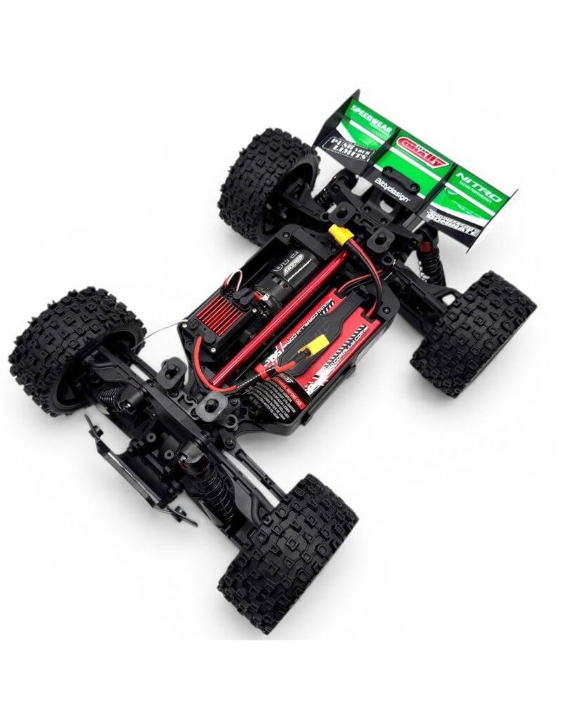 TEAM CORALLY COR00231-G PUNISHER XD 4WD 2S SMALL SCALE, RTR MONSTER TRUCK, GREEN