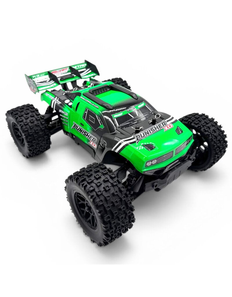 TEAM CORALLY COR00231-G PUNISHER XD 4WD 2S SMALL SCALE, RTR MONSTER TRUCK, GREEN