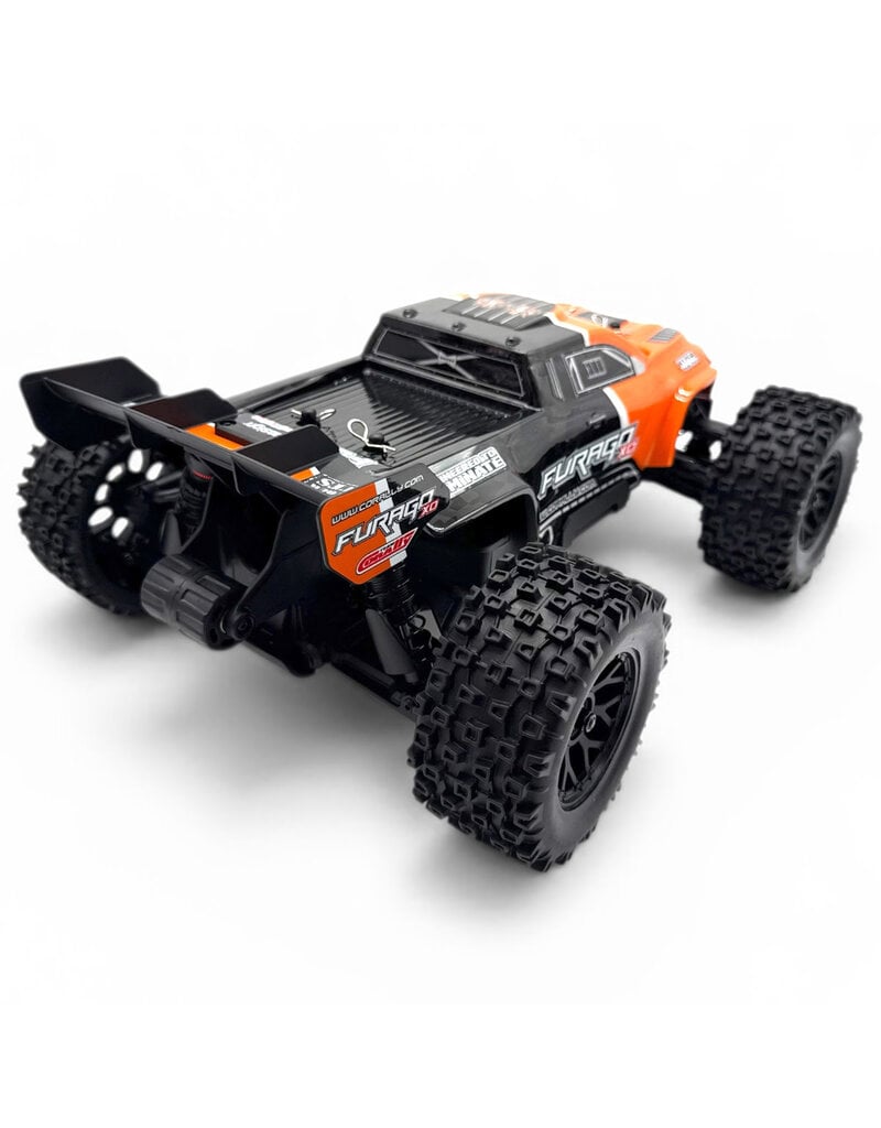 TEAM CORALLY COR00230-O FURAGO XD 4WD 2S SMALL SCALE, RTR MONSTER TRUCK, ORANGE