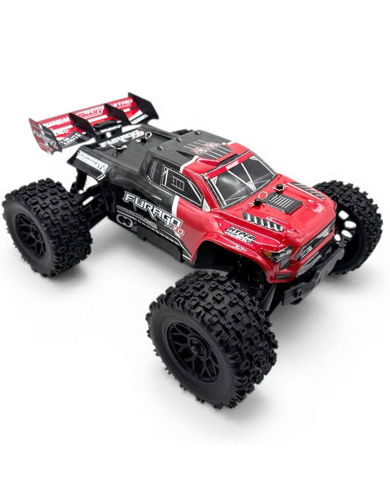 TEAM CORALLY COR00230-R FURAGO XD 4WD 2S SMALL SCALE, RTR MONSTER TRUCK, RED