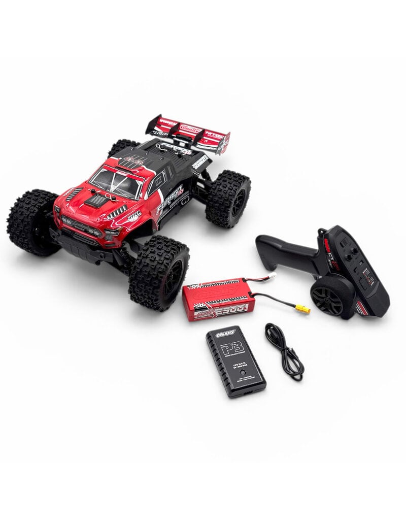 TEAM CORALLY COR00230-R FURAGO XD 4WD 2S SMALL SCALE, RTR MONSTER TRUCK, RED