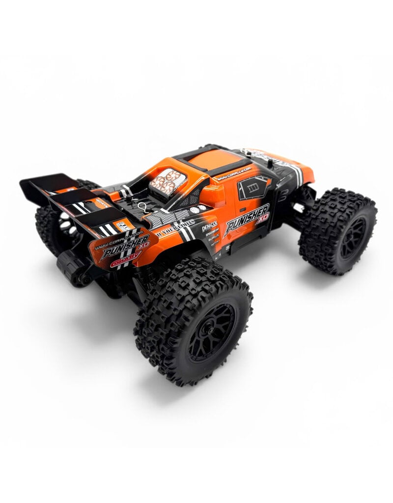 TEAM CORALLY COR00231-O PUNISHER XD 4WD 2S SMALL SCALE, RTR MONSTER TRUCK, ORANGE