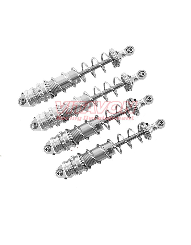 VITAVON VTNK8S0097 CNC ALU7075 FRONT & REAR SHOCKS SET FOR ARRMA KRATON 8S: SILVER