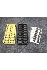 HPI RACING HPI161411 NANO-TTR CURB SET: BLACK/YELLOW