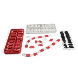 HPI RACING HPI161409 NANO-TTR CURB SET: RED/WHITE