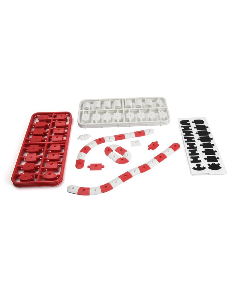 HPI RACING HPI161409 NANO-TTR CURB SET: RED/WHITE