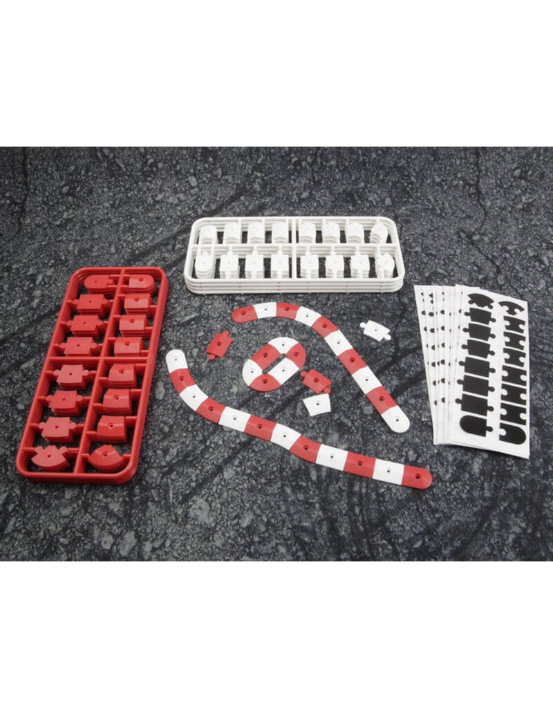 HPI RACING HPI161409 NANO-TTR CURB SET: RED/WHITE