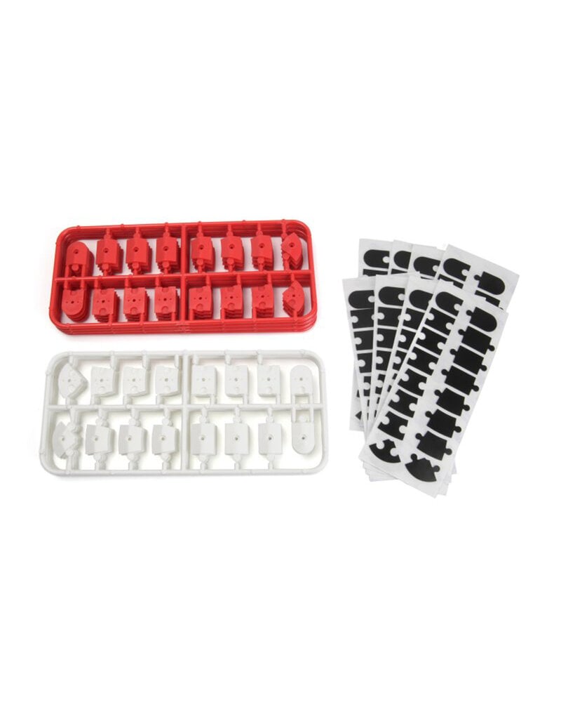 HPI RACING HPI161409 NANO-TTR CURB SET: RED/WHITE