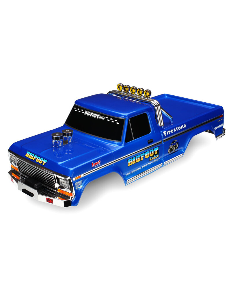 TRAXXAS TRA3661-BLUE BIGFOOT NO. 1 CLIPLESS PAINTED BODY