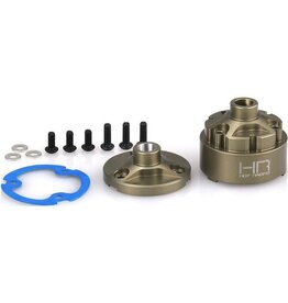 HOT RACING HRAAMN11HA HARD ANODIZED ALUMINUM DIFFERENTIAL CASE SET FOR ARRMA MINI KRATON