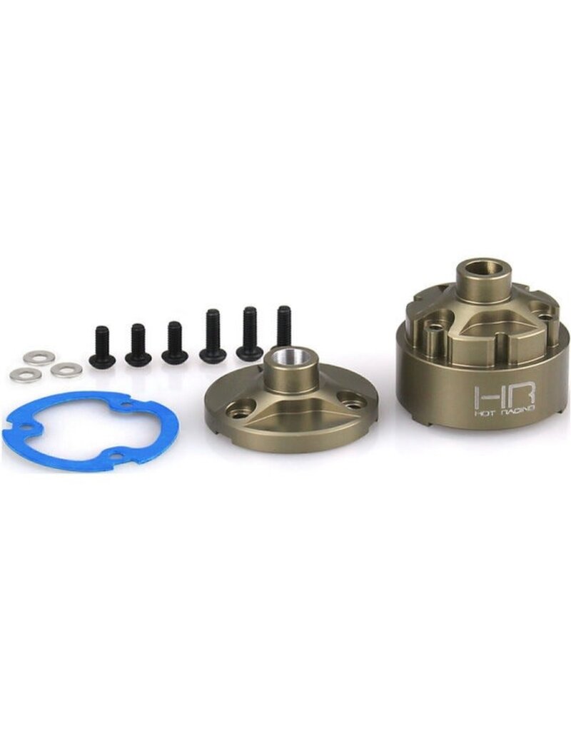 HOT RACING HRAAMN11HA HARD ANODIZED ALUMINUM DIFFERENTIAL CASE SET FOR ARRMA MINI KRATON