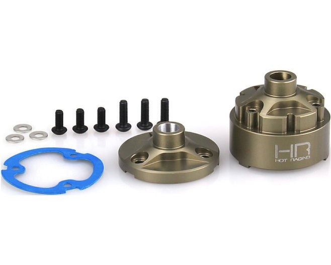 HRAAMN11HA HARD ANODIZED ALUMINUM DIFFERENTIAL CASE SET FOR ARRMA MINI KRATON
