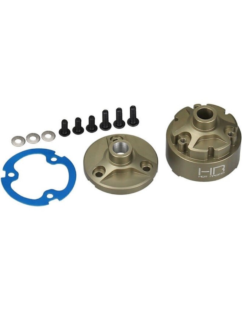 HOT RACING HRAAMN11HA HARD ANODIZED ALUMINUM DIFFERENTIAL CASE SET FOR ARRMA MINI KRATON
