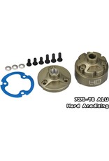 HOT RACING HRAAMN11HA HARD ANODIZED ALUMINUM DIFFERENTIAL CASE SET FOR ARRMA MINI KRATON