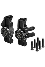 HOT RACING HRAAMN21M01 ALUMINUM STEERING KNUCKLES W/ OVERSIZED BALL BEARINGS FOR ARRMA MINI KRATON (2)