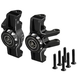 HOT RACING HRAAMN21M01 ALUMINUM STEERING KNUCKLES W/ OVERSIZED BALL BEARINGS FOR ARRMA MINI KRATON (2)