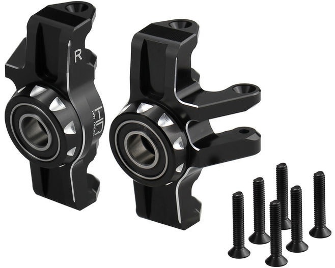 HRAAMN21M01 ALUMINUM STEERING KNUCKLES W/ OVERSIZED BALL BEARINGS FOR ARRMA MINI KRATON (2)