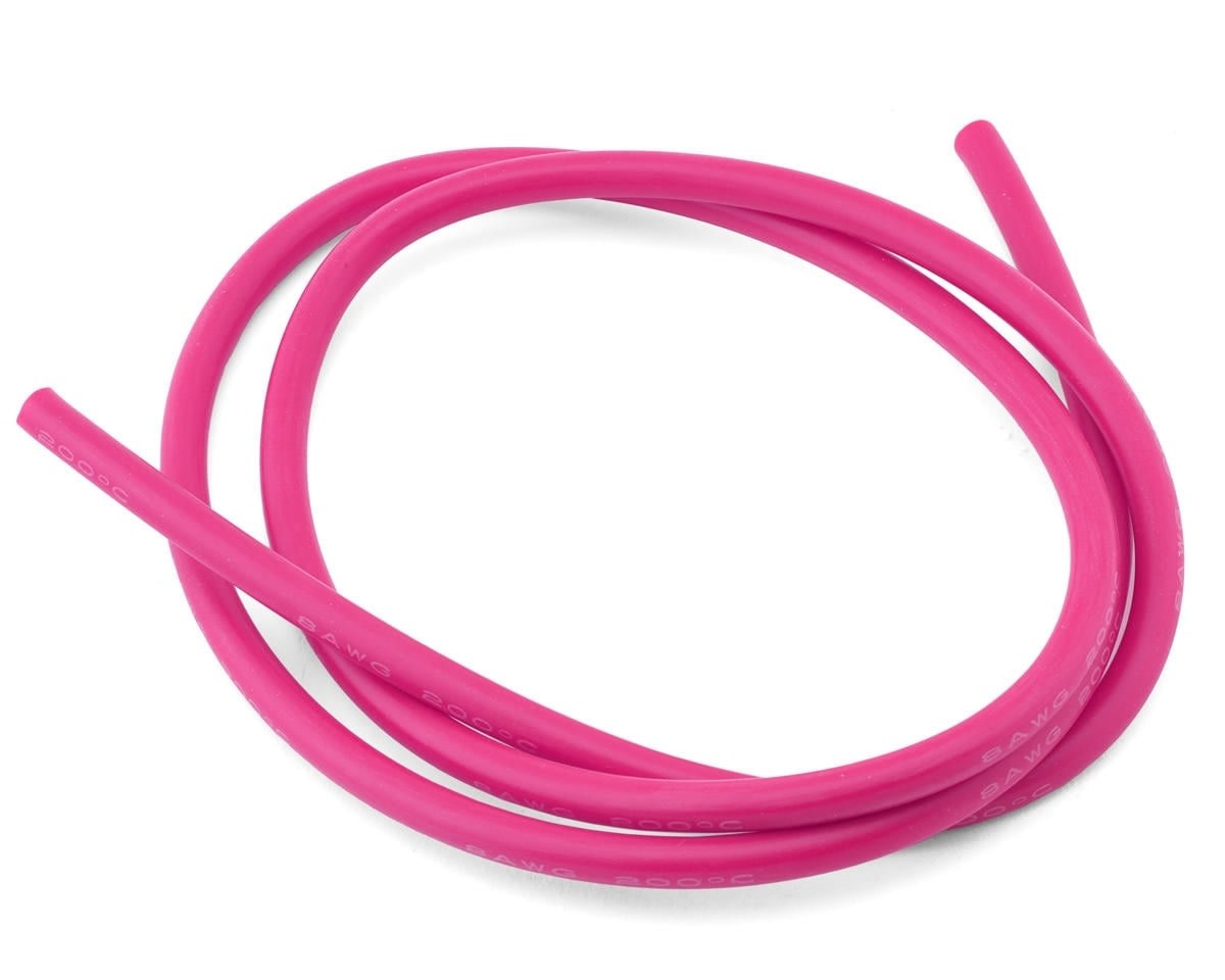 XCE-0150.11 SILICONE WIRE (NEON PINK) (1 METER) (8AWG)