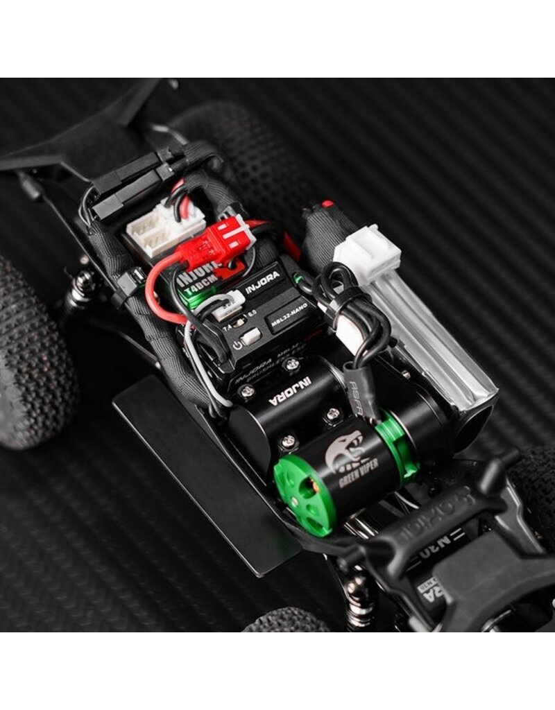 INJORA INJMBL32-NANO-INM24 AXIAL SCX30 MBL32-NANO ESC & 1621 GREEN VIPER BRUSHLESS COMBO