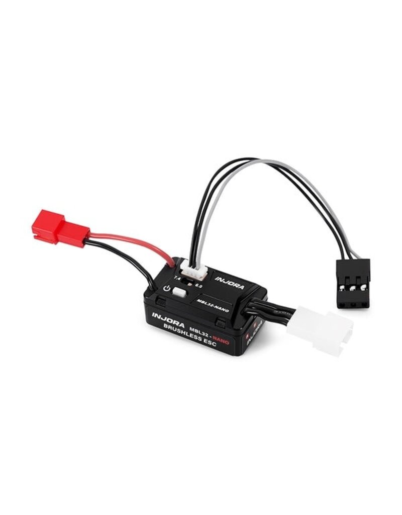 INJORA INJMBL32-NANO-INM24 AXIAL SCX30 MBL32-NANO ESC & 1621 GREEN VIPER BRUSHLESS COMBO