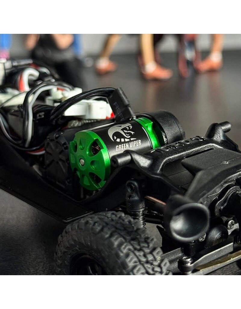INJORA INJMBL32-NANO-INM24 AXIAL SCX30 MBL32-NANO ESC & 1621 GREEN VIPER BRUSHLESS COMBO