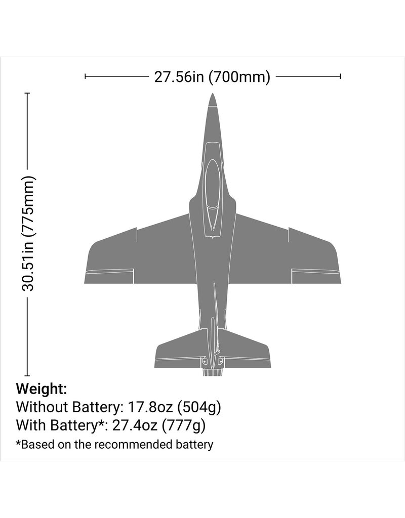 E-FLITE EFL-3134 HABU SS (SUPER SPORT) 50MM EDF BNF BASIC WITH AS3X+ AND SAFE SELECT