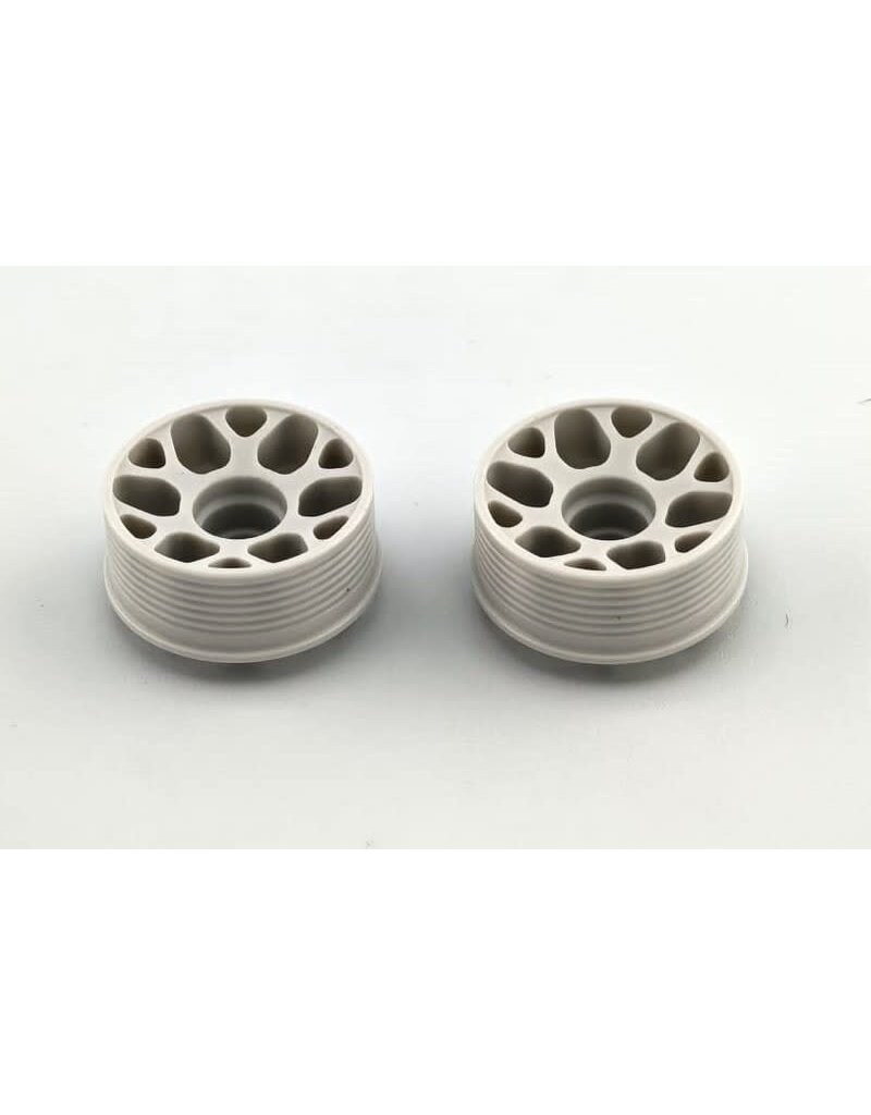 MARKA RACING PRODUCTS MRK-MZR-205F3 V1 MINI-Z 2WD CNC DELRIN FRONT WHEEL 8.5X20MM +3 OFFSET (LIGHT GREY)