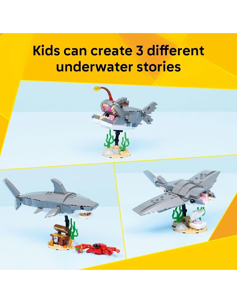LEGO LEGO 31381 CREATOR 3-IN-1 FIERCE SHARK WITH A TREASURE CHEST