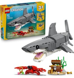 LEGO LEFO 31381 CREATOR 3-IN-1 FIERCE SHARK WITH A TREASURE CHEST