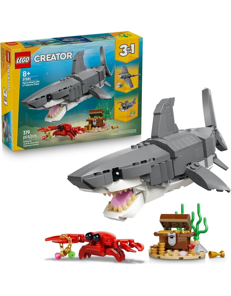 LEGO LEGO 31381 CREATOR 3-IN-1 FIERCE SHARK WITH A TREASURE CHEST