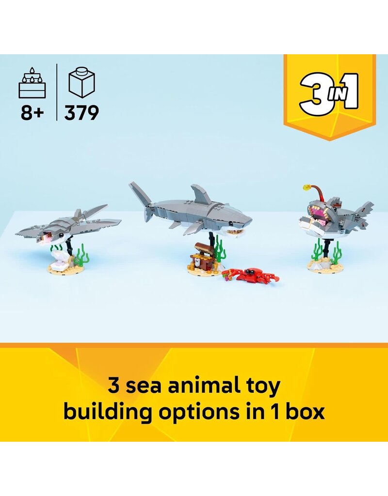 LEGO LEGO 31381 CREATOR 3-IN-1 FIERCE SHARK WITH A TREASURE CHEST