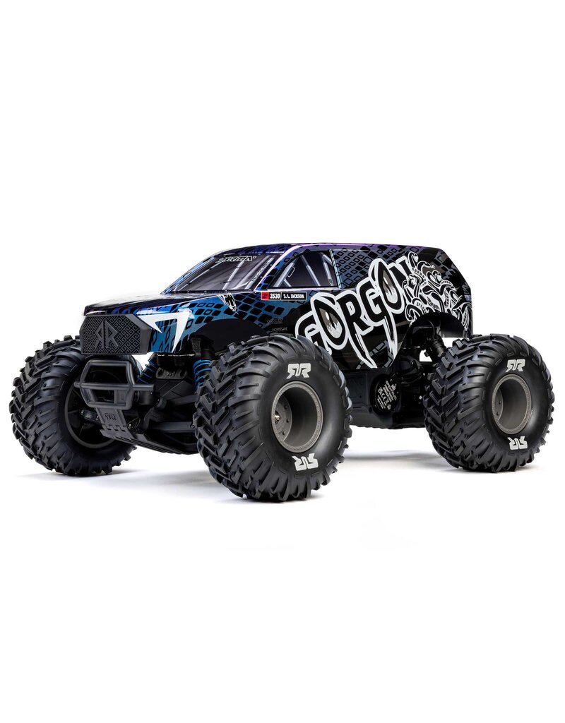 ARRMA ARA3530T1 1/10 GORGON 223S 2WD RTR BRUSHLESS MONSTER TRUCK: BLUE/BLACK