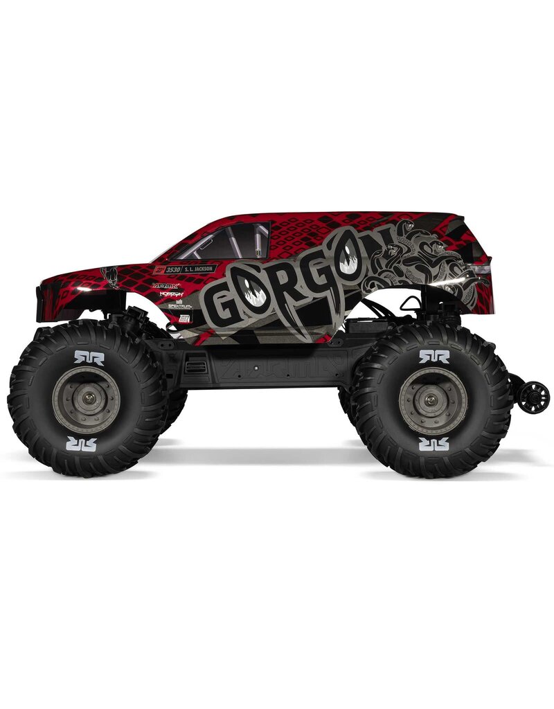 ARRMA ARA3530T2 1/10 GORGON 223S 2WD RTR BRUSHLESS MONSTER TRUCK: RED/BLACK