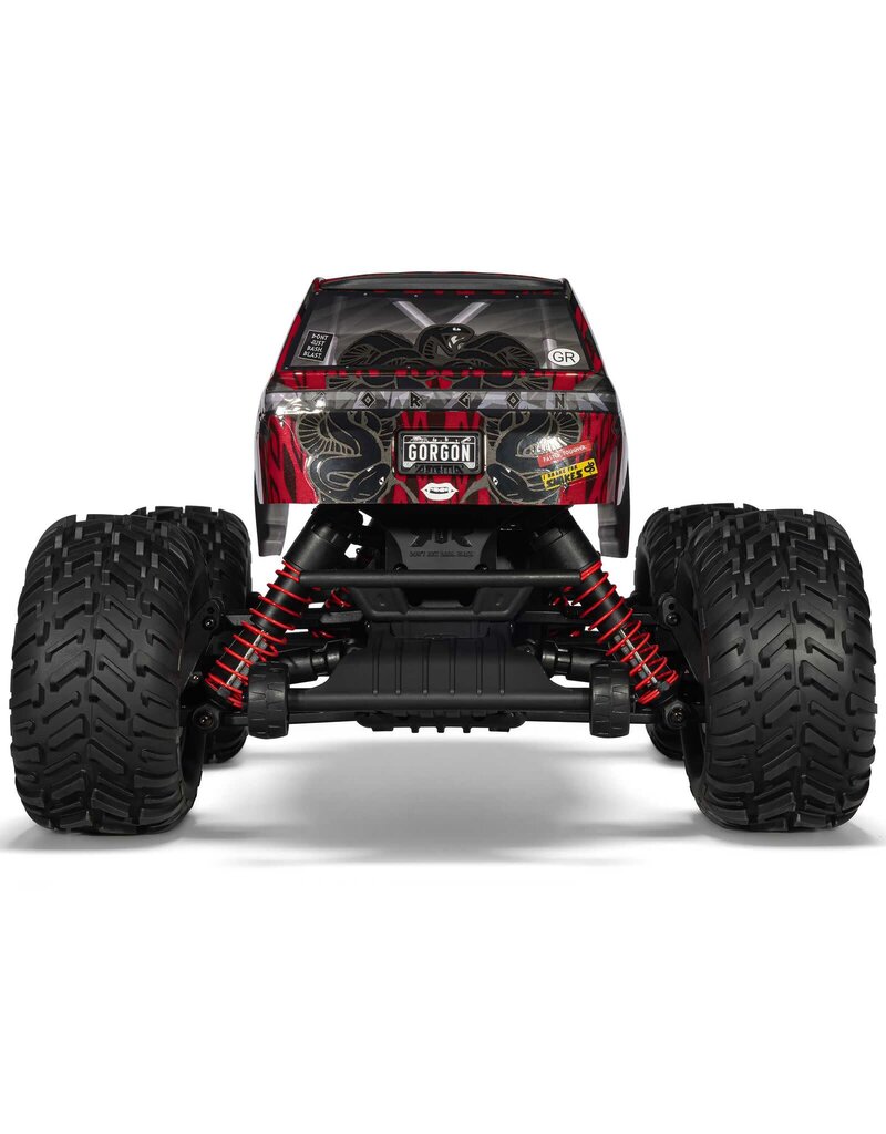 ARRMA ARA3530T2 1/10 GORGON 223S 2WD RTR BRUSHLESS MONSTER TRUCK: RED/BLACK