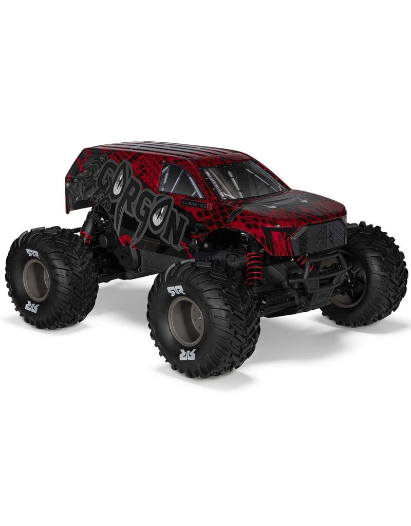 ARRMA ARA3530T2 1/10 GORGON 223S 2WD RTR BRUSHLESS MONSTER TRUCK: RED/BLACK